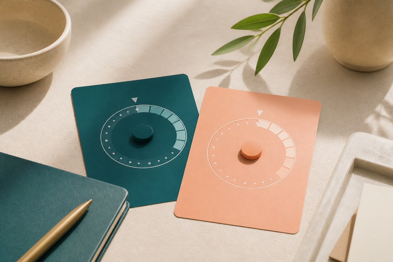 Credit-terms dial cards for AR and AP timing