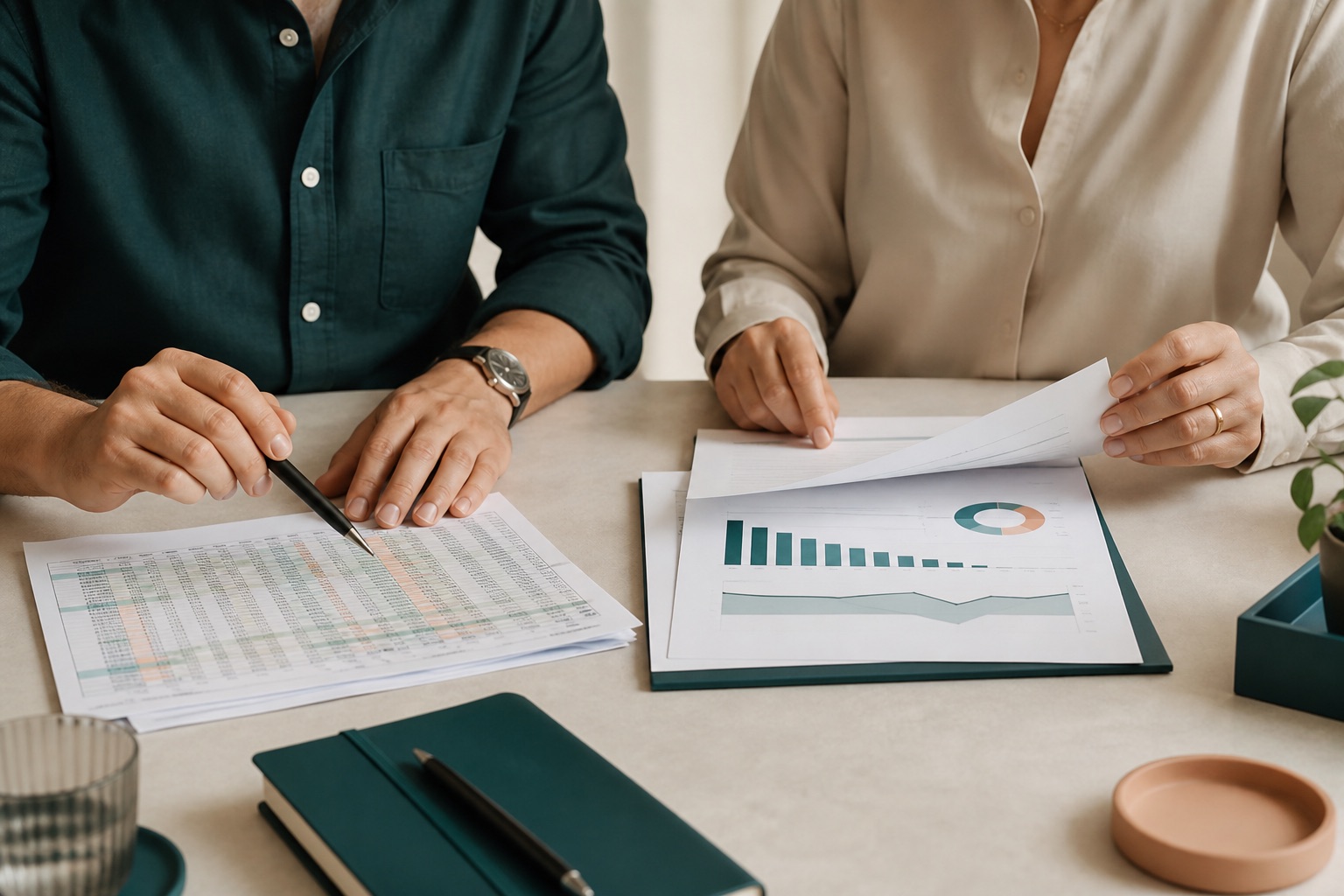Comparing a messy spreadsheet printout to a clean report
